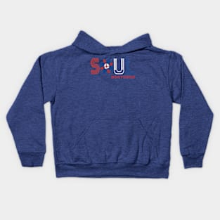 Northern Soul in red white and blue Kids Hoodie